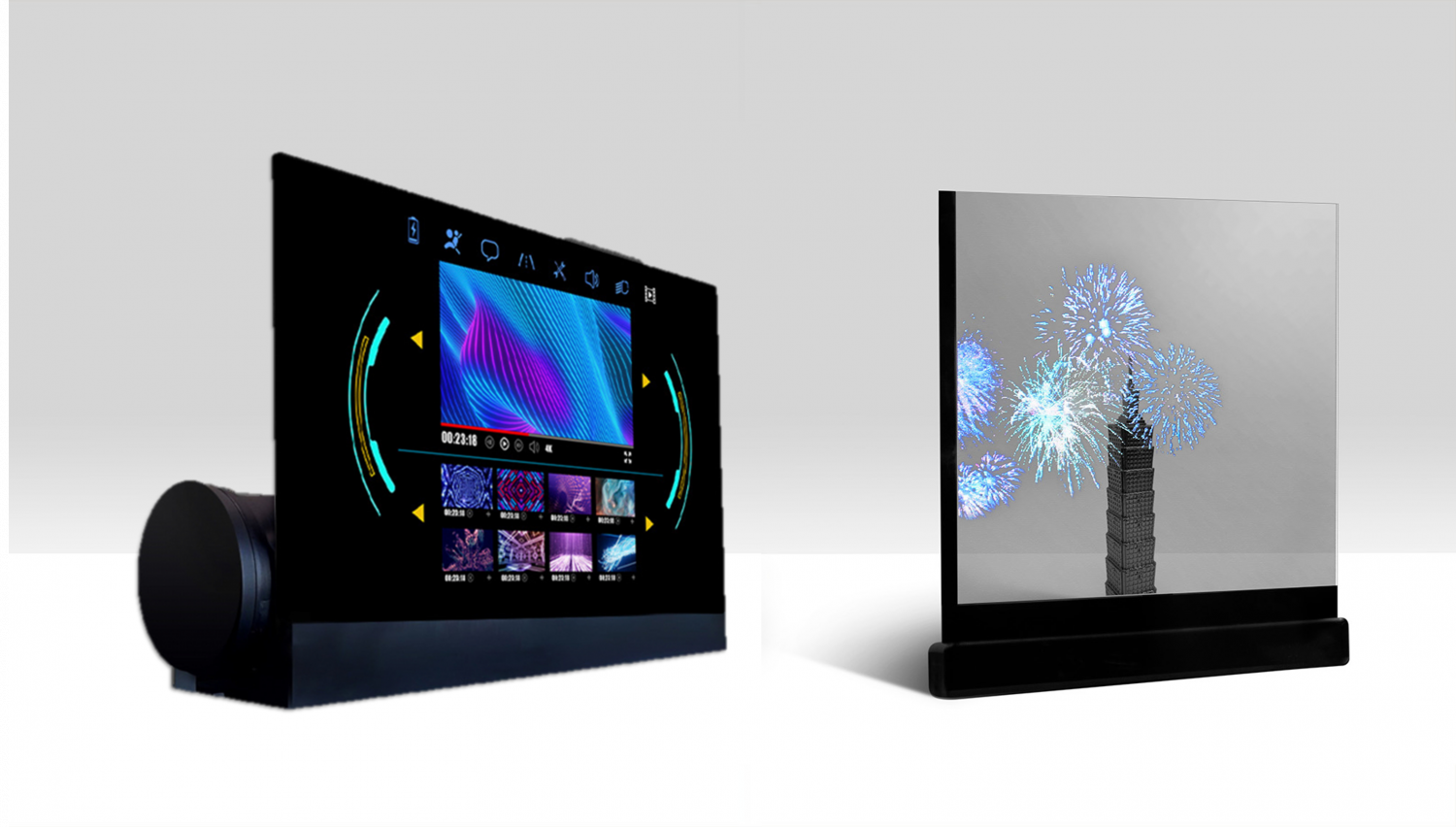 可卷式、折迭性、高透明